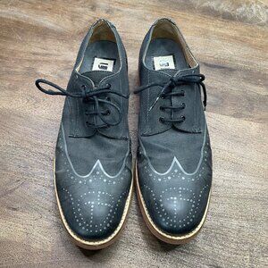 GStar Raw Oxfords Dress Shoes Mens Size‎ 12 Gray Wingtip Formal Work